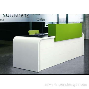 Acrylic Solid Surface Marble Hotel Furniture Reception Counter Table